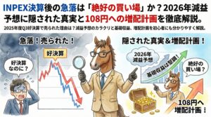 INPEX決算後の急落は「絶好の買い場」か?2026年減益予想に隠された真実と108円への増配計画を徹底解説。